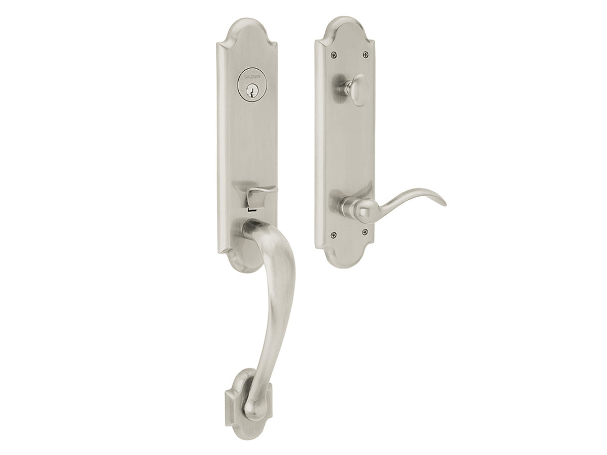 Baldwin Boulder 3/4 Handleset Polished Nickel with Lifetime Finish 055