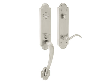 Baldwin Boulder 3/4 Handleset Polished Nickel with Lifetime Finish 055