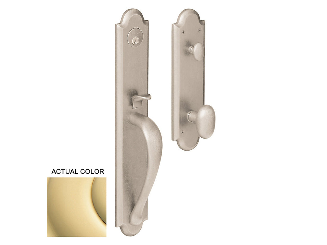 Baldwin Boulder Full Handleset Non-Lacquered Brass 031
