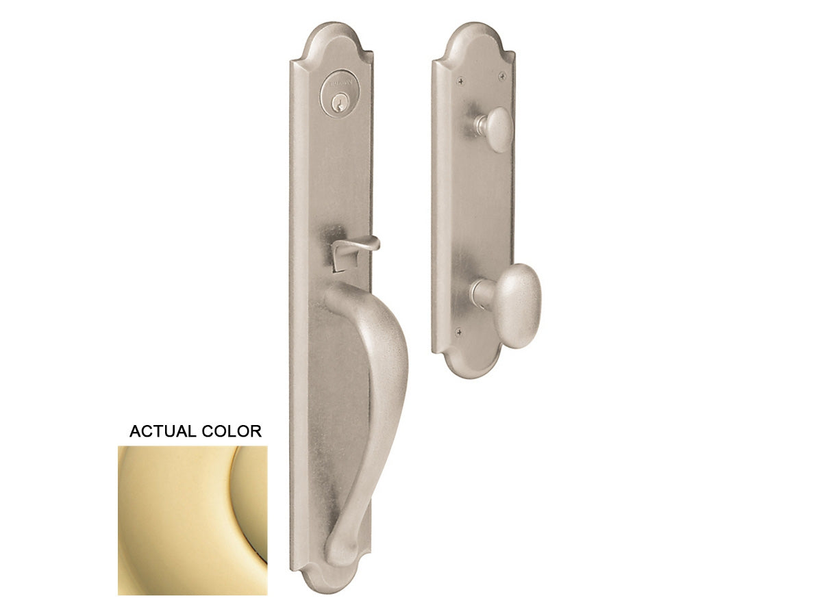Baldwin Boulder Full Handleset Non-Lacquered Brass 031