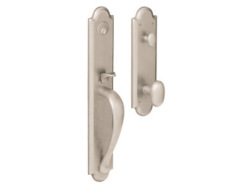 Baldwin Boulder Full Handleset Satin Nickel 150