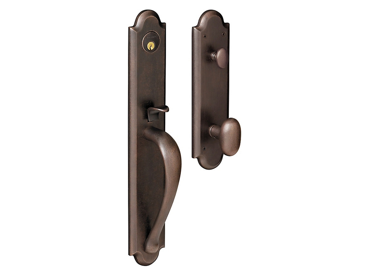 Baldwin Boulder Full Handleset Distressed Venetian Bronze 412