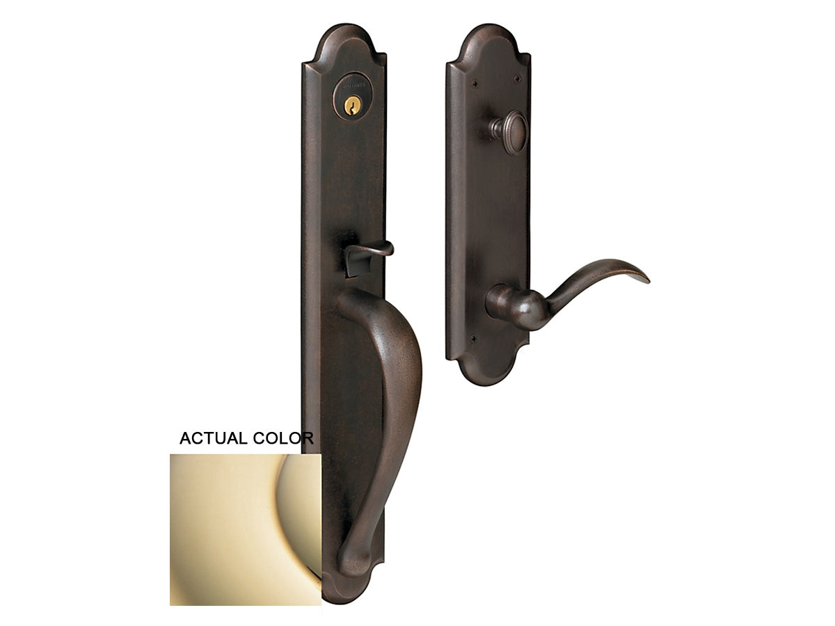 Baldwin Boulder Full Handleset Lifetime Polished Brass 003