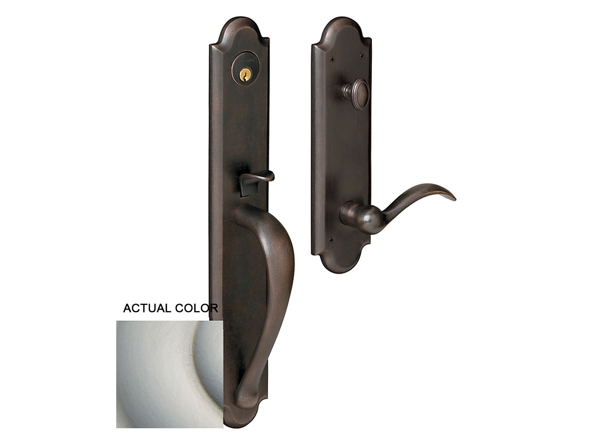 Baldwin Boulder Full Handleset Satin Nickel with Lifetime Finish 056