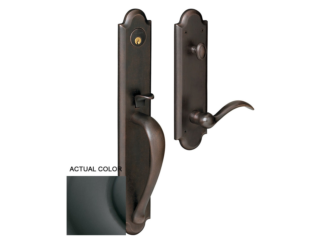 Baldwin Boulder Full Handleset Oil-Rubbed Bronze 102