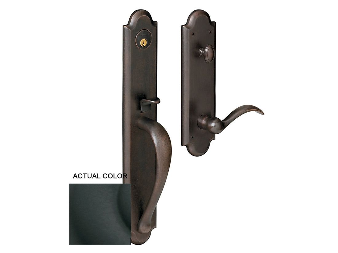 Baldwin Boulder Full Handleset Satin Black 190