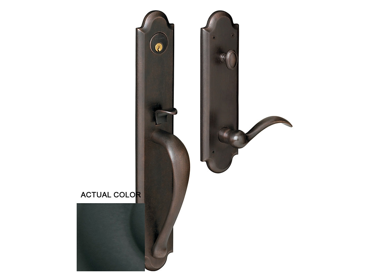 Baldwin Boulder Full Handleset Satin Black 190