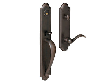 Baldwin Boulder Full Handleset Distressed Oil-Rubbed Bronze 402