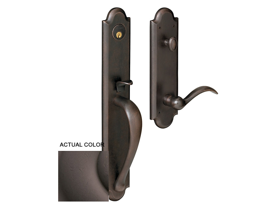 Baldwin Boulder Full Handleset Distressed Venetian Bronze 412