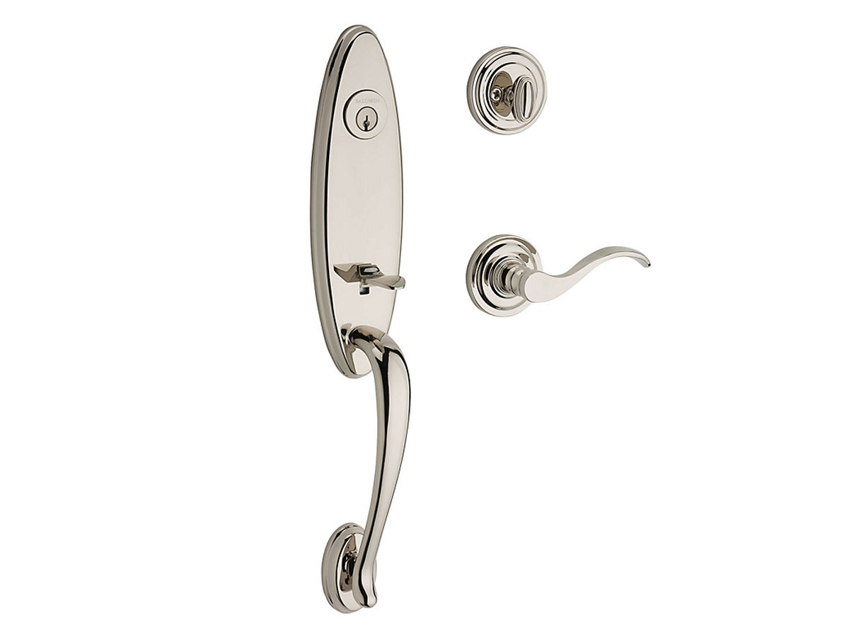 Baldwin Chesapeake Handleset Polished Nickel 141