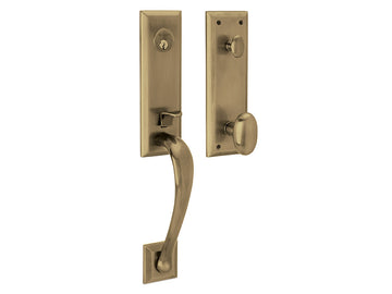 Baldwin Cody 3/4 Handleset Satin Brass and Black 050