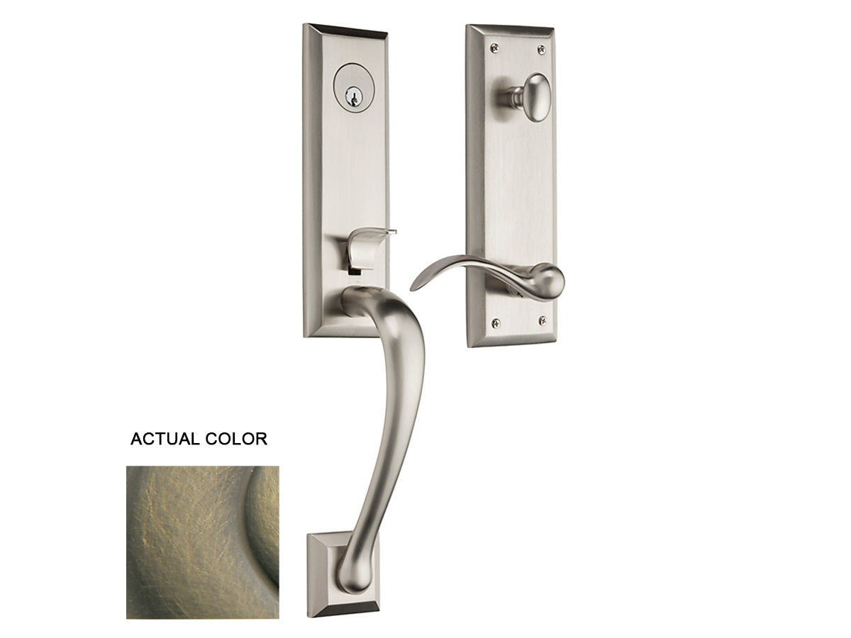 Baldwin Cody 3/4 Handleset Satin Brass and Black 050