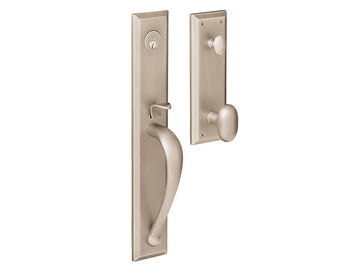 Baldwin Cody Full Handleset Satin Nickel with Lifetime Finish 056