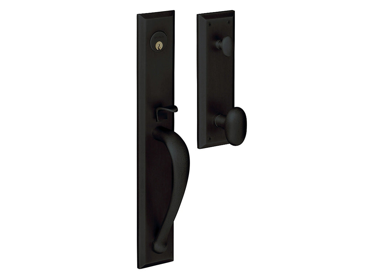 Baldwin Cody Full Handleset Satin Black 190