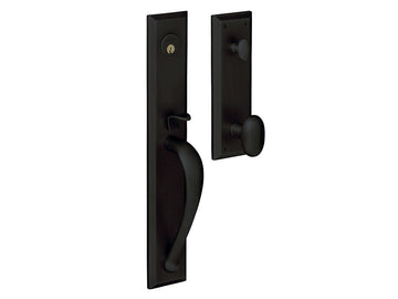 Baldwin Cody Full Handleset Satin Black 190