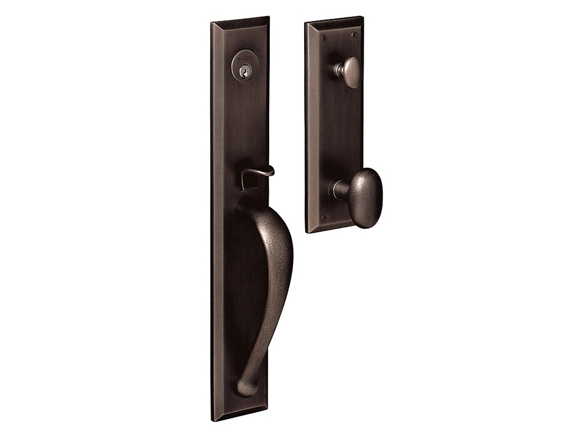 Baldwin Cody Full Handleset Distressed Oil-Rubbed Bronze 402