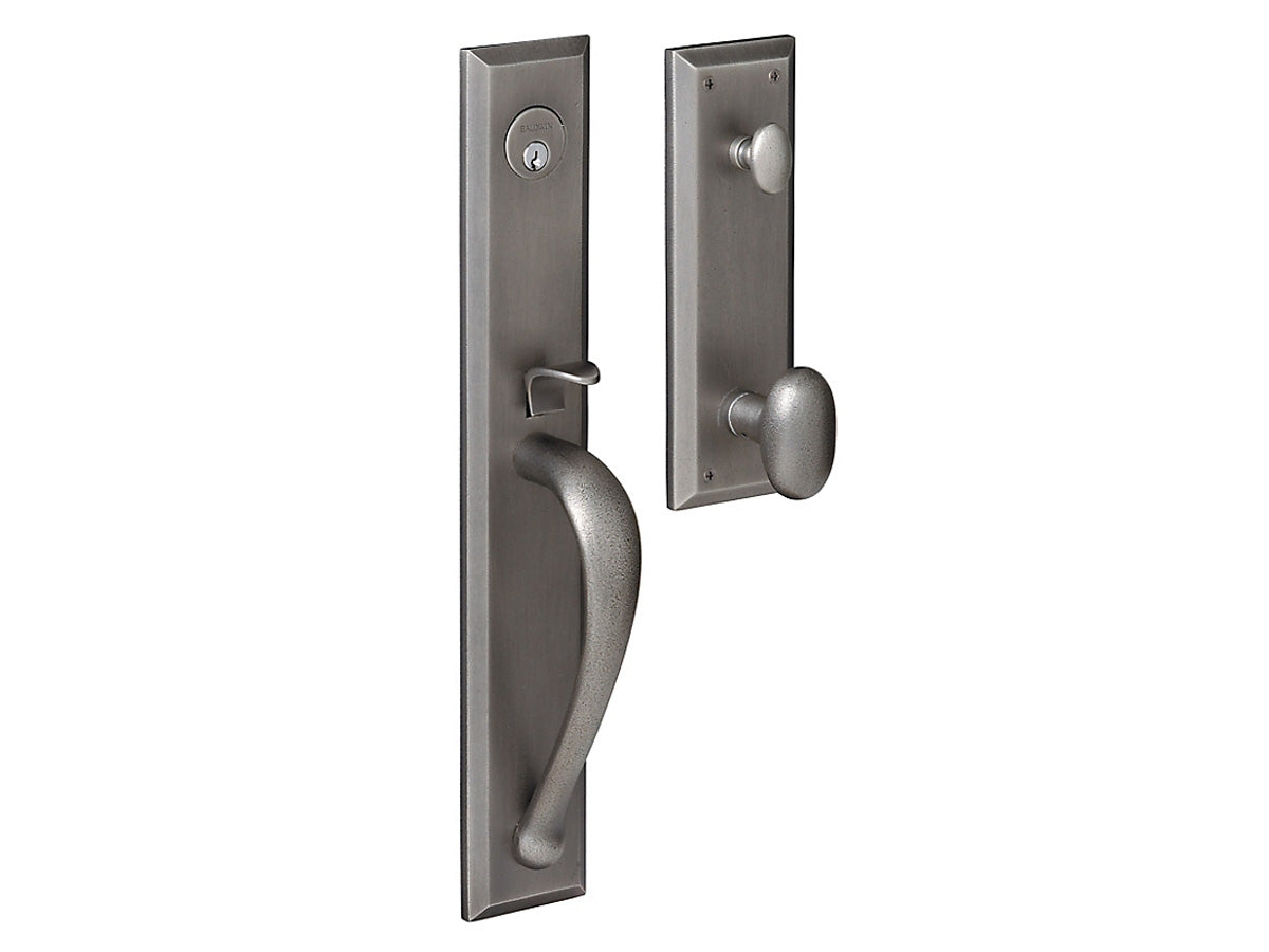 Baldwin Cody Full Handleset Distressed Antique Nickel 452