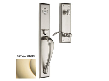 Baldwin Cody Full Handleset Lifetime Polished Brass 003
