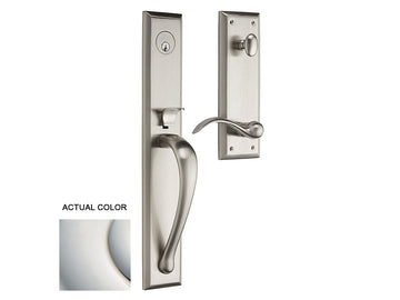 Baldwin Cody Full Handleset Polished Nickel with Lifetime Finish 055