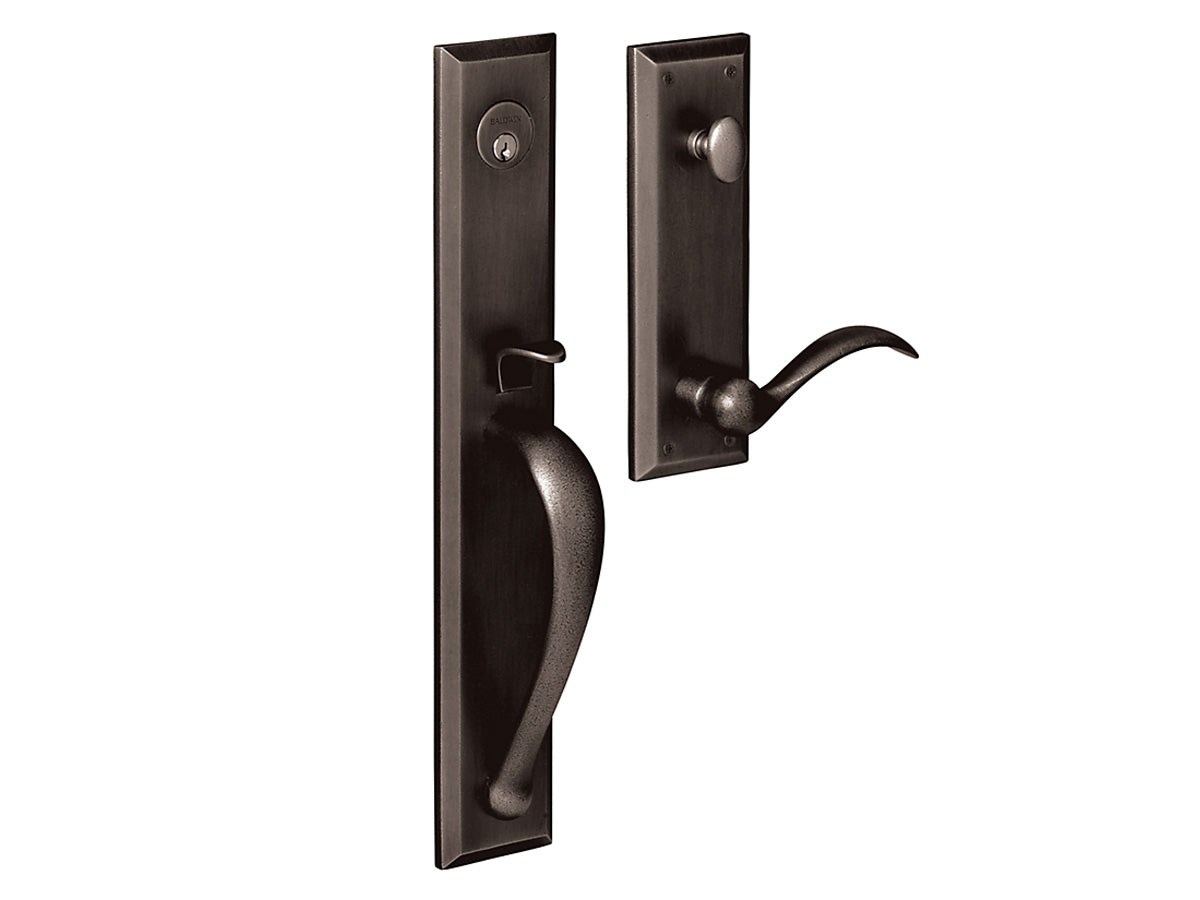 Baldwin Cody Full Handleset Distressed Oil-Rubbed Bronze 402