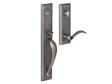 Baldwin Cody Full Handleset Distressed Antique Nickel 452