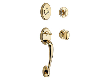 Baldwin Columbus Handleset Polished Brass 003
