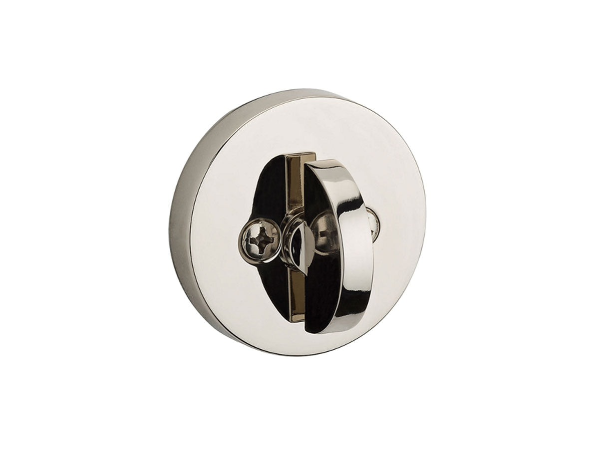 Baldwin Contemporary Round Reserve Brass Deadbolt