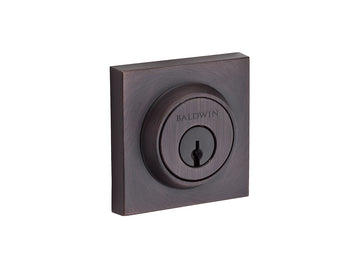 Baldwin Contemporary Square Reserve Brass Deadbolt