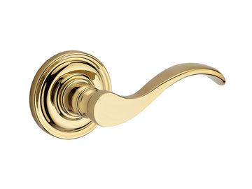 Baldwin Curve Reserve Brass Interior Door Lever
