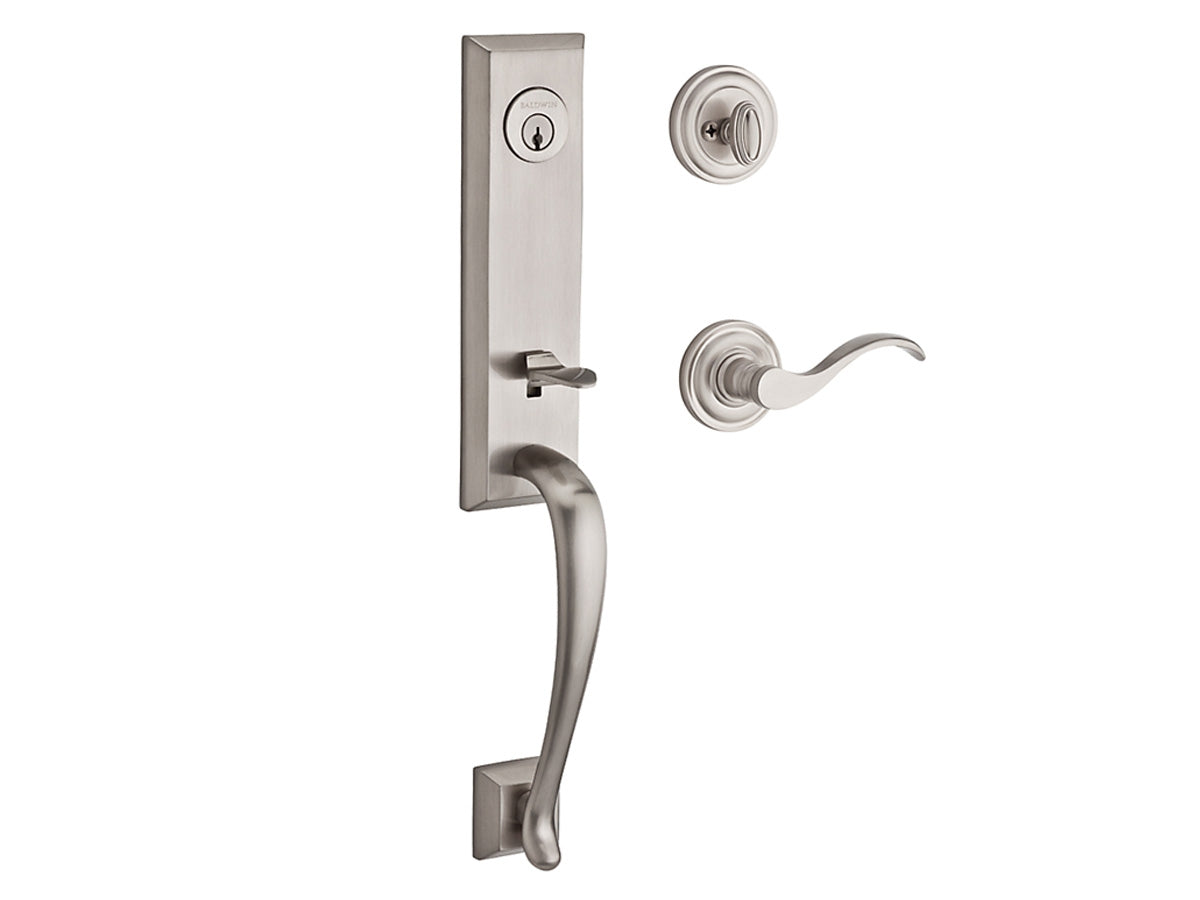 Baldwin Del Mar Handleset Satin Nickel 150