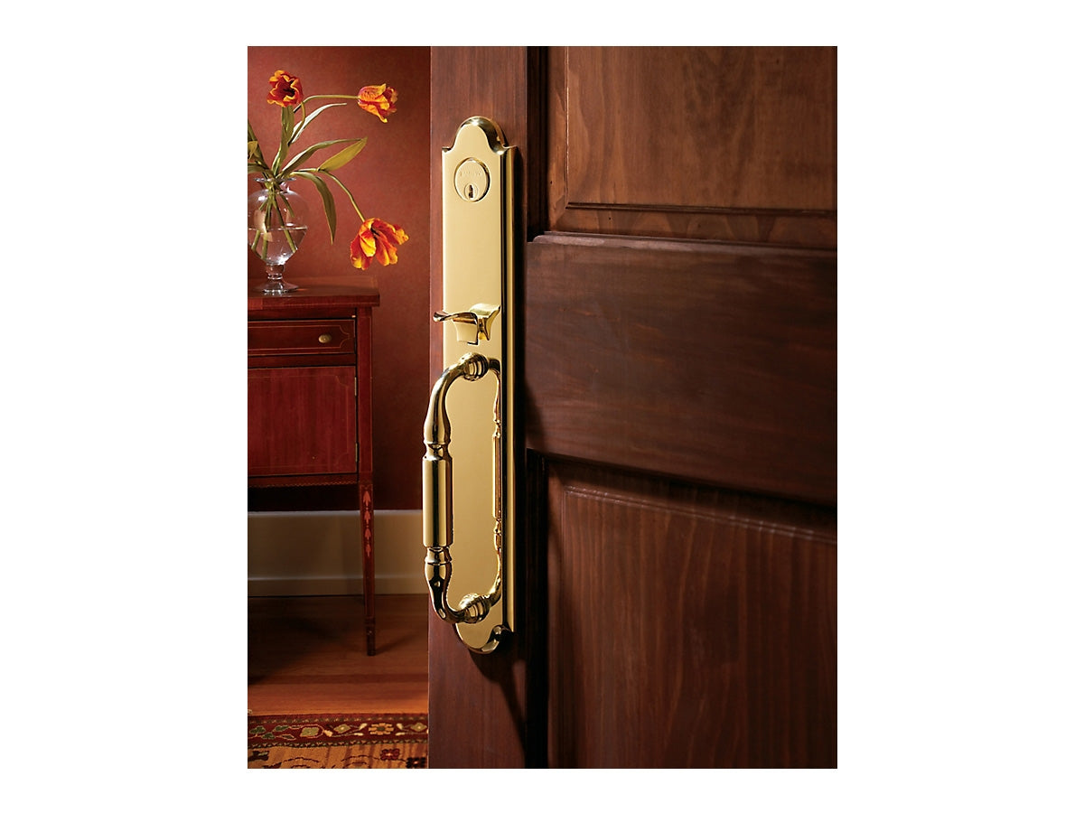 Baldwin Devonshire Emergency Egress Handleset Lifetime Polished Brass 003