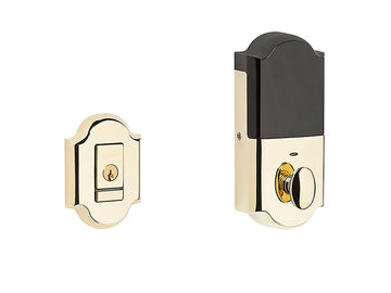 Baldwin Evolved Arched Deadbolt Lifetime Polished Brass 003