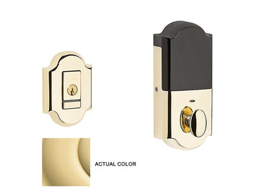 Baldwin Evolved Arched Deadbolt Non-Lacquered Brass 031