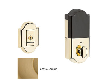 Baldwin Evolved Arched Deadbolt Vintage Brass 033
