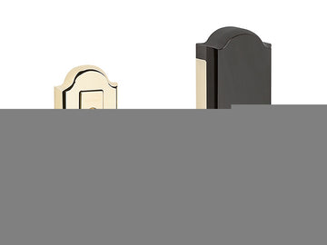 Baldwin Evolved Arched Deadbolt Polished Nickel with Lifetime Finish 055