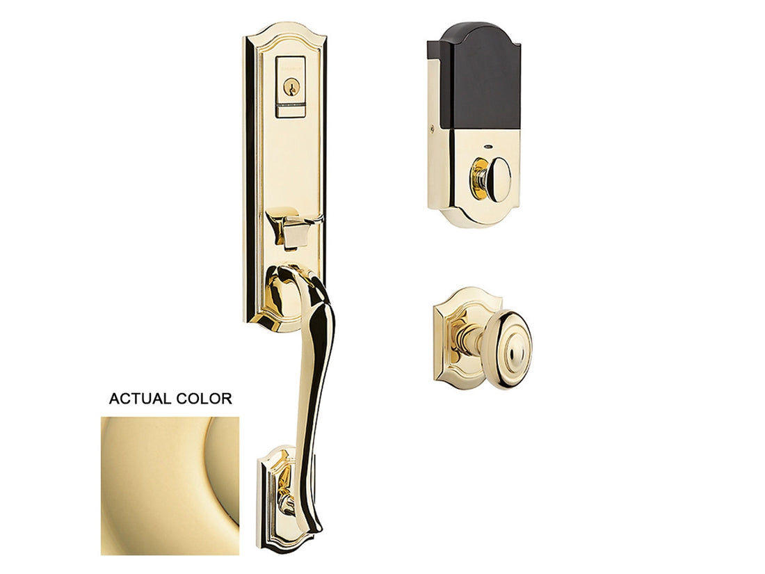 Baldwin Evolved Bethpage Handleset Non-Lacquered Brass 031