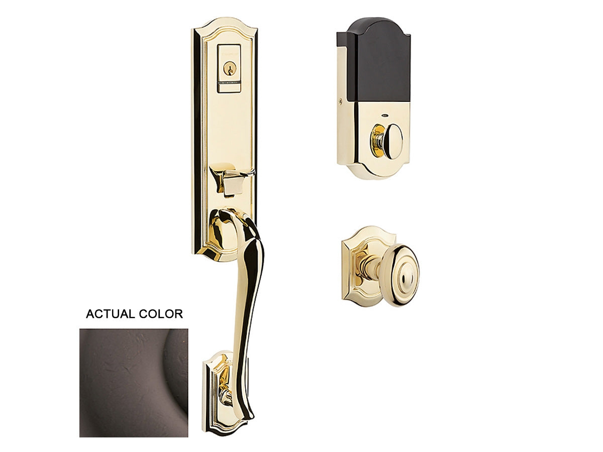 Baldwin Evolved Bethpage Handleset Distressed Venetian Bronze 412