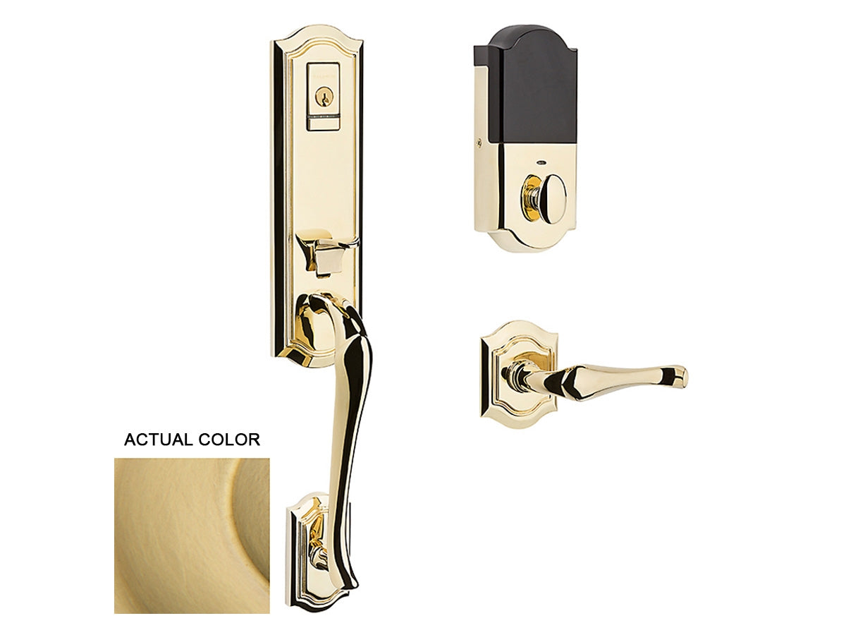 Baldwin Evolved Bethpage Handleset Satin Brass 040