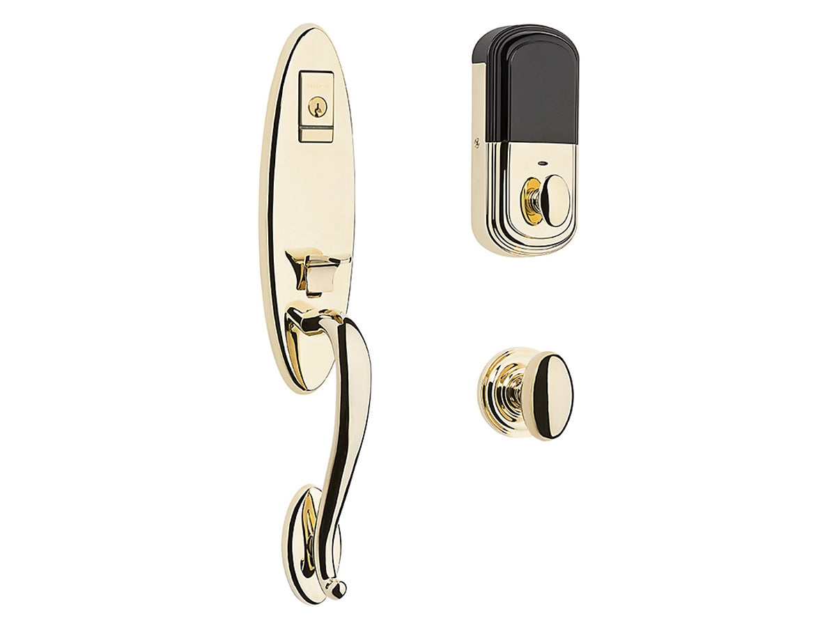 Baldwin Evolved Blakely Handleset Lifetime Polished Brass 003