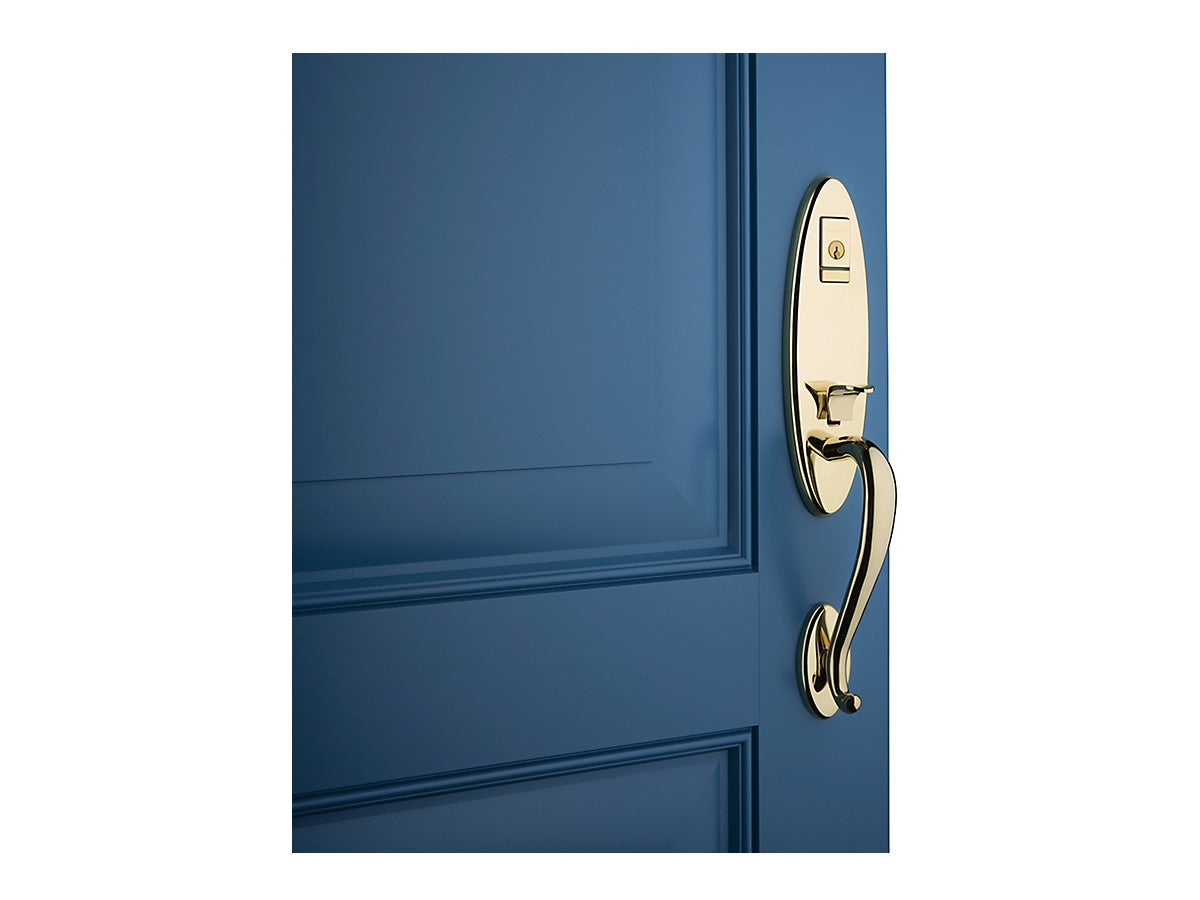 Baldwin Evolved Blakely Handleset Lifetime Polished Brass 003
