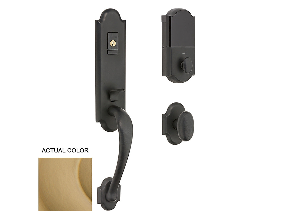 Baldwin Evolved Boulder 3/4 Handleset Vintage Brass 033