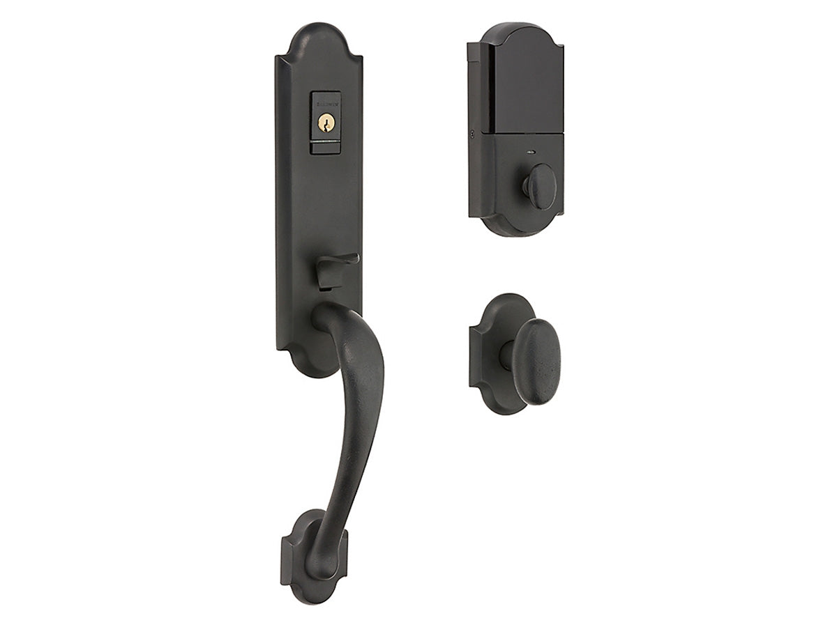 Baldwin Evolved Boulder 3/4 Handleset Distressed Oil-Rubbed Bronze 402