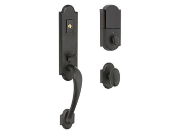 Baldwin Evolved Boulder 3/4 Handleset Distressed Oil-Rubbed Bronze 402