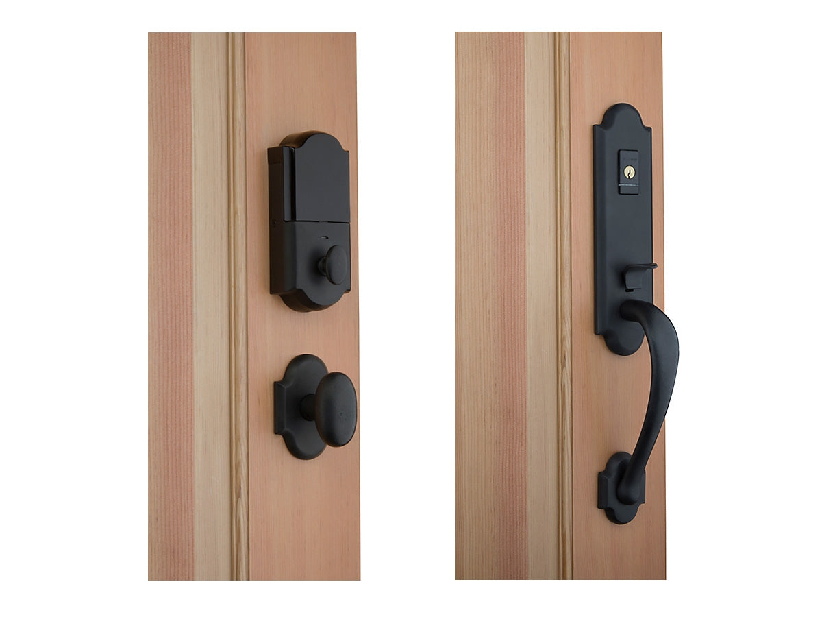 Baldwin Evolved Boulder 3/4 Handleset Distressed Oil-Rubbed Bronze 402