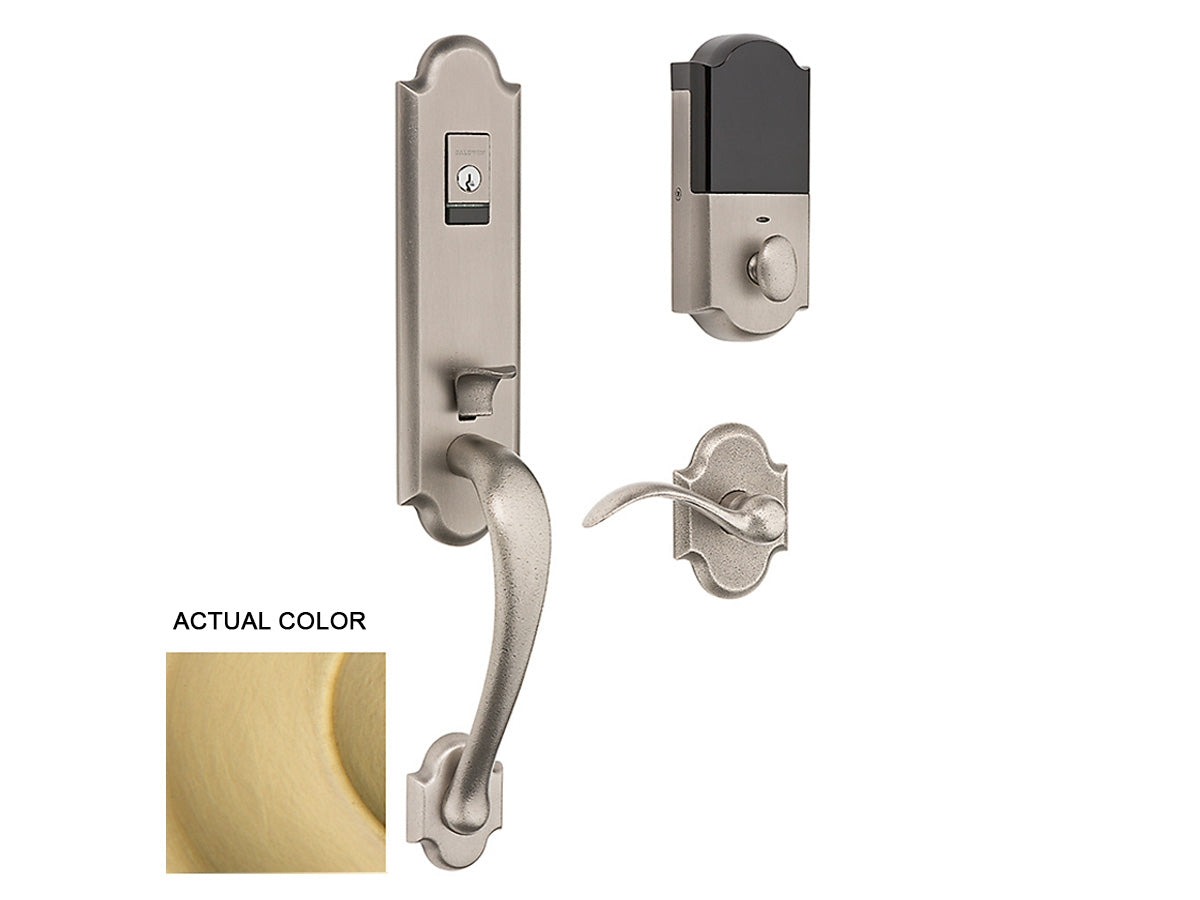 Baldwin Evolved Boulder 3/4 Handleset Satin Brass 040