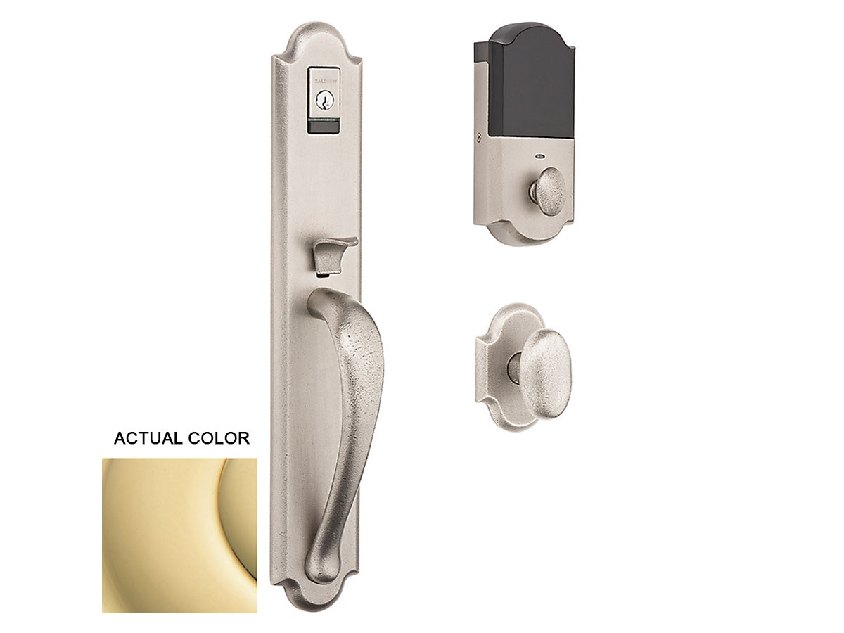 Baldwin Evolved Boulder Full Handleset Non-Lacquered Brass 031