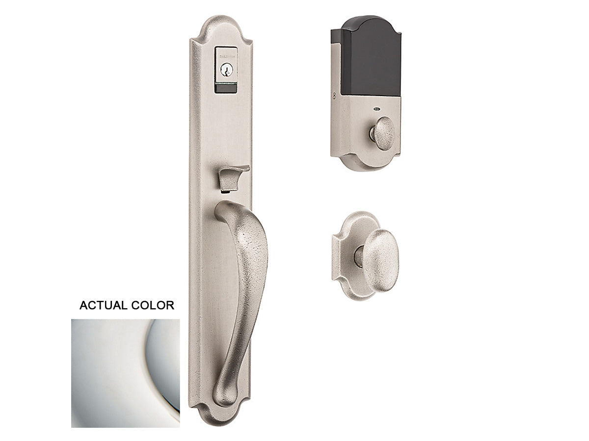 Baldwin Evolved Boulder Full Handleset Polished Nickel with Lifetime Finish 055