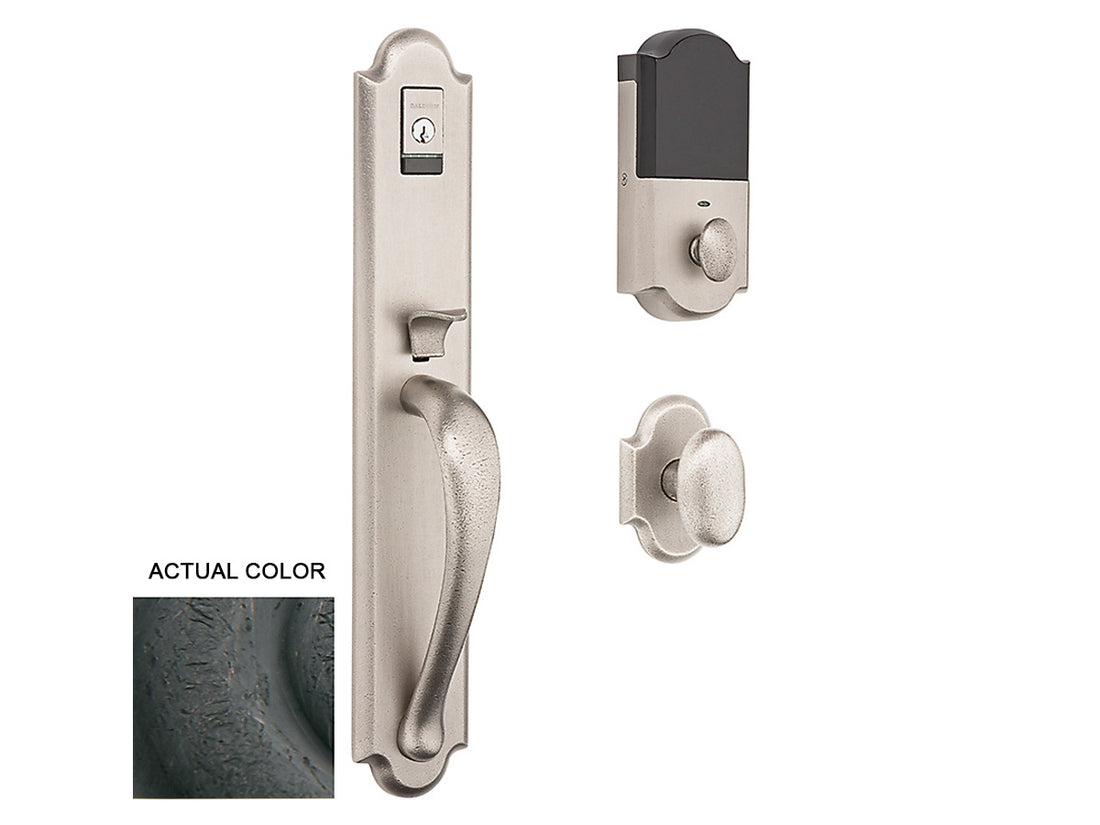 Baldwin Evolved Boulder Full Handleset Distressed Oil-Rubbed Bronze 402