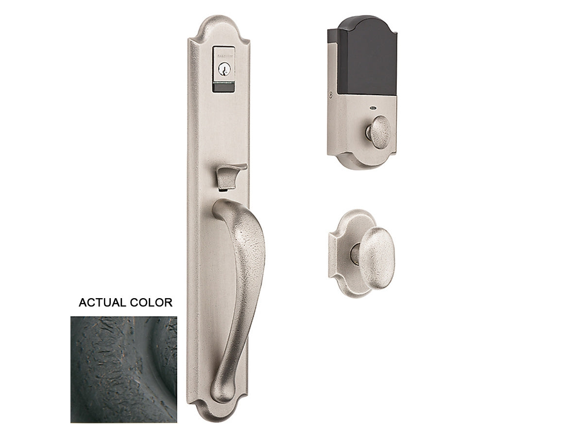 Baldwin Evolved Boulder Full Handleset Distressed Oil-Rubbed Bronze 402