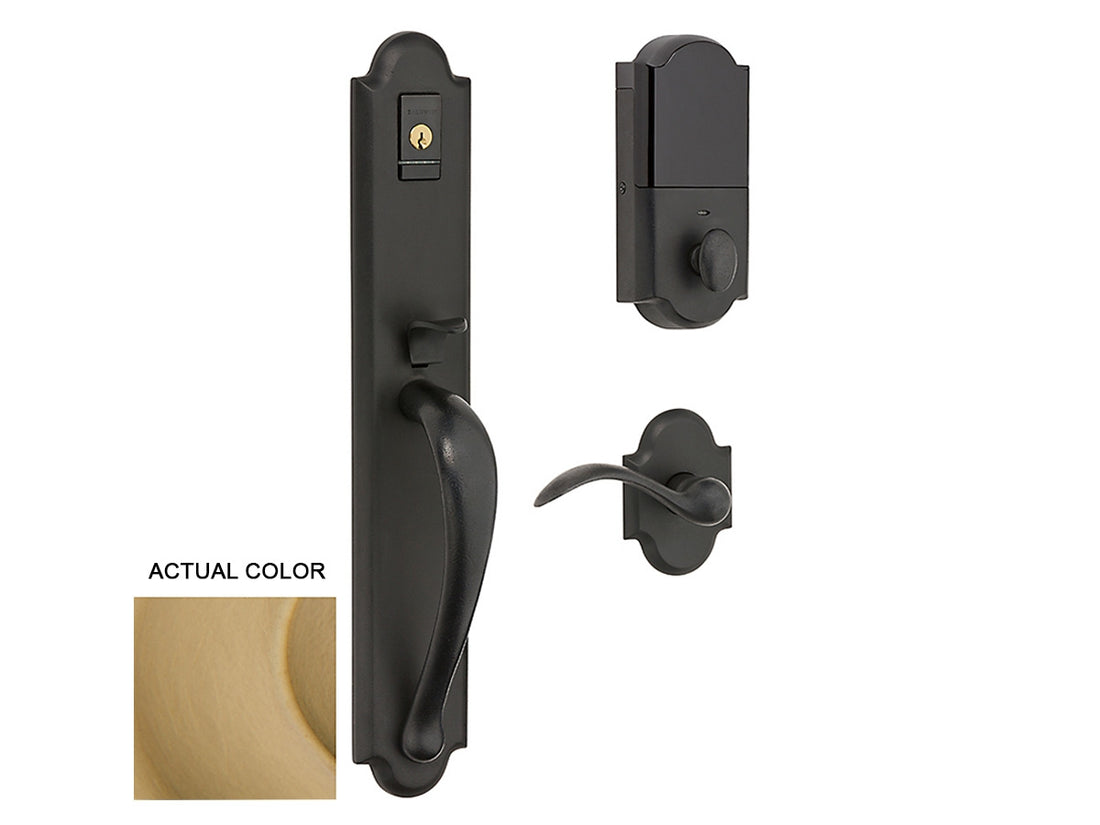Baldwin Evolved Boulder Full Handleset Vintage Brass 033